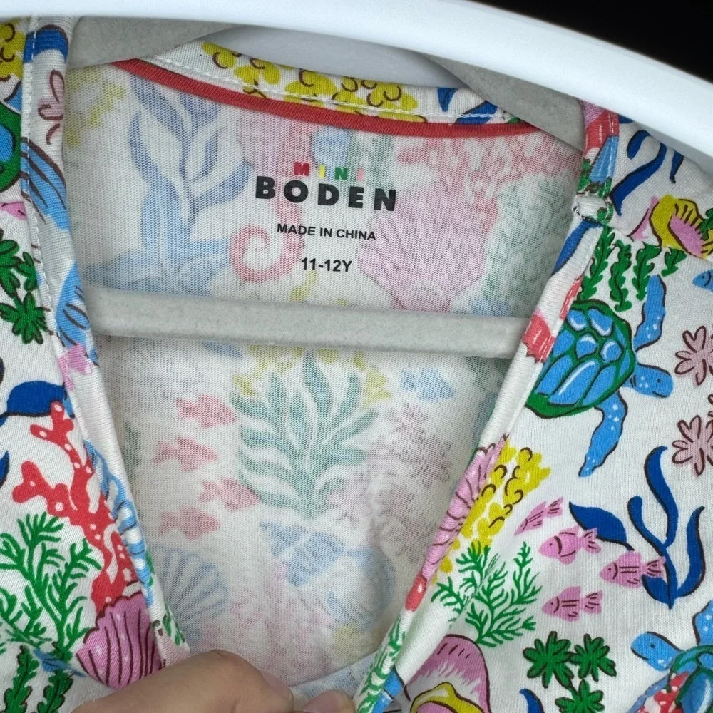 Mini Boden Coral Cove Sleeveless Dress Girls Size 11-12Y - Picture 4 of 6